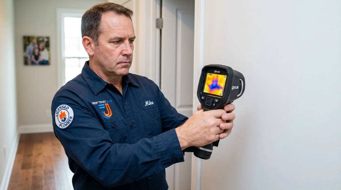 Thermal imaging leak detection by Johns Plumbing LLC in Bishop